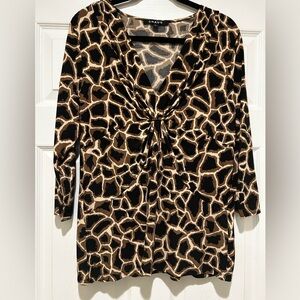 Women’s Chaus brand blouse brown/black XL